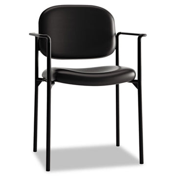 HON® Vl616 Stacking Guest Chair With Arms, Supports Up To 250 Lb, Black freeshipping - TVN Wholesale